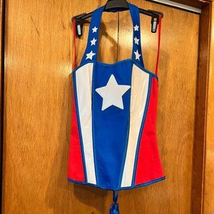 Captain America Corset Cosplay Sz. S